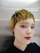トニーアンドガイ 原宿店(TONI & GUY)&nbsp;イエローとブラックのコントラストデザインカラー