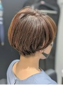 丸みマッシュショート×こなれヘア×秋ヘアスタイル
