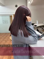 【JEWIL 渋谷 RINA】ブリーチなしwカラーカシスラベンダー