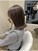 【つくば】外ハネミディアム×白髪ぼかしハイライト