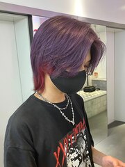 メンズカット/センターパート/ダブルカラー/髪質改善/下北沢