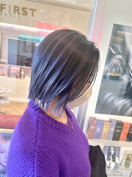 コワファースト  させぼ五番街店(COIFF1RST) ラベンダーアッシュ×バレイヤージュ