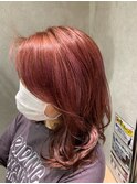 暖色系カラー×ピンクカラー◎30代40代50代