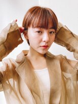 フレイムス ヘアアンドリラックス 戸田店(Frames hair&relax) オレンジブラウンショート