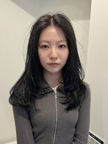 ラフ 立川(Laff)&nbsp;顔周りレイヤーフェイスレイヤー韓国レイヤーロングレイヤー暗髪