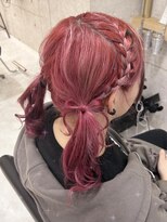 ヘア サロン クラン ソア 心斎橋店(hair salon clan soar)&nbsp;髪の毛リボンツインテール【クランソア】ヘアセット/心斎橋