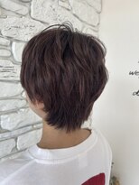 ヘアー ルセロ アット プリム(hair lucero @ prim) ショートスタイル×ピンクベージュ