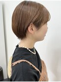 丸みマッシュショート☆ブラウンベージュ【村山武史】