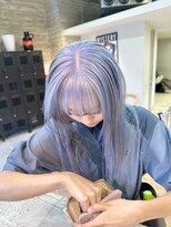 ヲタク(wotaku.)&nbsp;ブルーシルバーハイトーンペールブルーダブルカラーケアブリーチ