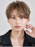 シースルーマッシュ韓国ヘアカルマパーマ韓国マッシュ黒髪