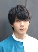 美シルエット シャドウパーマ マッシュウルフ