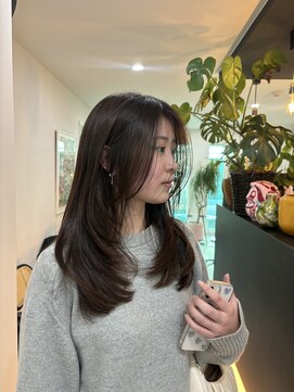 アオ ミナミアオヤマ(Ao. minami aoyama) 似合わせレイヤー／顔周りレイヤー/レイヤー/ロングレイヤー