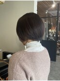 大人かわいい丸みショートボブ