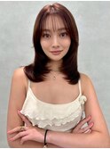 韓国レイヤー/ワインレッド/マロンベージュ/イメチェン/吉祥寺