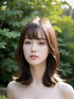 フランズ いわき(FLUNS) ウルフヘア/チェリーブラウン