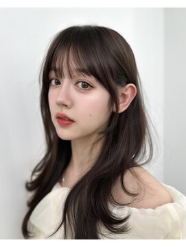 アマトウキョウ アユンチェ(AMA TOKYO×AYUNCHE) 前髪顔まわり韓国ヘアレイヤーカットサイドバンク2wayバンク韓国