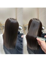 ミヨン 京橋店(miyon)&nbsp;韓国レイヤーカット×暗髪カラー×髪質改善