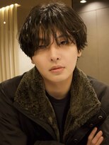 ロンドアンメゾン 原宿(Lond un Maison.)&nbsp;men's/メンズ/リバースセンターパート/サーフカール/フェード