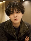 men's/メンズ/リバースセンターパート/サーフカール/フェード