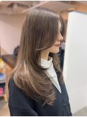 ロングヘアのバタフライレイヤー