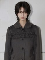 エイチ ウルフカット 大阪梅田(811)&nbsp;50代ハンサムショートショートバレイヤージュクラゲヘアパーマ