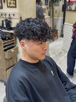 グルーマーズトウキョウ(GROOMER/S TOKYO) men's/メンズ/リバースセンターパート/ニュアンスパーマ/神保町