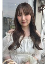 カムジーヘッド(COMEGHEAD)&nbsp;レイヤーカット透明感オリーブカラー