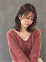 ラベルムバイエーケー(La Belleme by AK)&nbsp;秋色ダークブラウン外ハネミディ