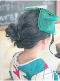 卒業式ヘアセット