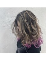 if&nbsp;ハイライト裾カラー