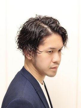 ヨシザワ人形町 40代50代ビジネスツーブロックワイルドパーマ L ヘアーアンドグルーミング ヨシザワインク Hair Grooming Yoshizawa Inc のヘアカタログ ホットペッパービューティー