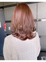 ジーナ バイ アルティナ(Dina by artina)&nbsp;レイヤーボブ×コーラルピンク[Dina立川]