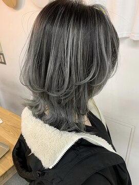 キューズ クラブ(cuz KLUB) 【cuzKLUB】ウルフレイヤー×コントラストアッシュ