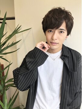 アフロディーテ 銀座(APHRODITE GINZA) スパイキーショート/ブルーブラック/フェザーパーマ/銀座