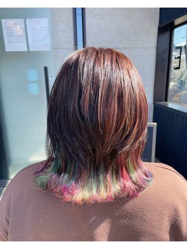 ブレイブ ヘアデザイン(BRaeVE hair design) 裾ユニコーン×ウルフカット