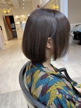 アリーズ シブヤ(ALLYS shibuya) ショコラブラウン ボブ 透け感