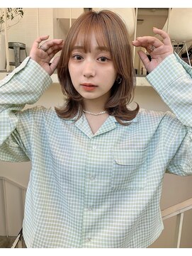 アクアオモテサンドウ(ACQUA omotesando) 小顔効果抜群♪ミディアムウルフヘア