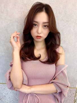 ルームバイシー 新宿(Loom. by Sea) 大人ガーリー×ダークアッシュ[似合わせカット/ミディアム]