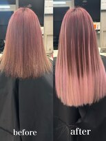 リリー(Lilley)&nbsp;【lilley 稲永麻衣】ブリーチカラー+エクステ+ハイトーンカラー