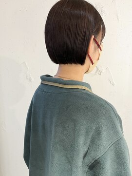 ラミエ バイ メルト 吉祥寺(lamie by melt) "久保田"ミニボブボブヘアまとまるボブラベンダーベージュ