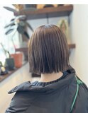 切りっぱなしボブ