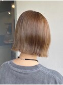 透け感カラー【パツっとボブ】