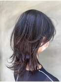 レイヤーカット/ラベンダーブラウン