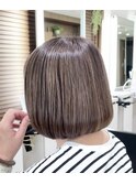 極細オリジナル白髪ぼかしハイライト
