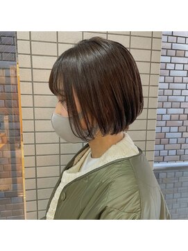イデア 守谷店(IDEA) ショートボブ_大人ボブ__艶カラー