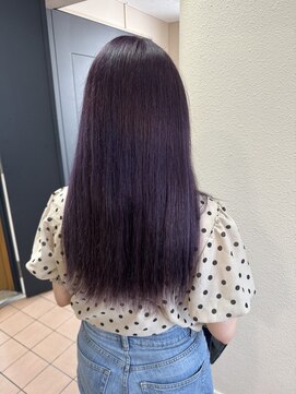 アジールヘア 所沢プロペ通り店(agir hair) ブルーラベンダー前髪イメチェンレイヤーケアブリーチ所沢韓国