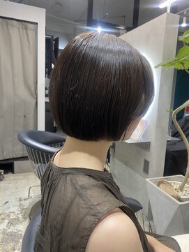 エトラ 渋谷店(etora) 丸みボブティ/グレージュ