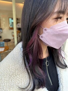 クラップス 横須賀中央店(CLAPS) ミルクティーベージュダブルカラーケアブリーチインナーカラー