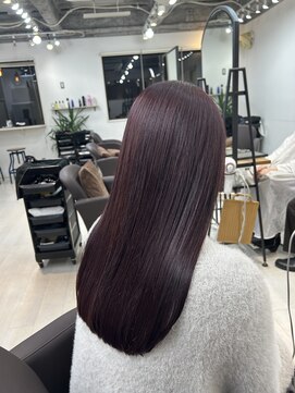 アイズ 横浜(IS) ラベンダーブラウン/ブリーチなし/髪質改善/横浜