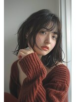 ラナ 新宿(lana)&nbsp;こなれミディアム/レイヤーカット/顔まわり/【lana hair 新宿】